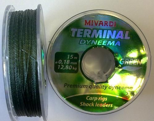 TERMINAL DYNEEMA-GREEN 0,16mm 15mt